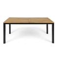thumbnail image 6 of Noble House Florence 7 Piece Wood Top Patio Dining Set in Teak and Black, 6 of 12