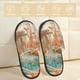 thumbnail image 2 of Fotbe Fantasy Underwater Jellyfish Pantuflas Peludas para Mujer con Estampado, Zapatillas de Peluche, Zapatos de Invierno para Casa, Uso Interior y Exterior-Medium, 2 of 8
