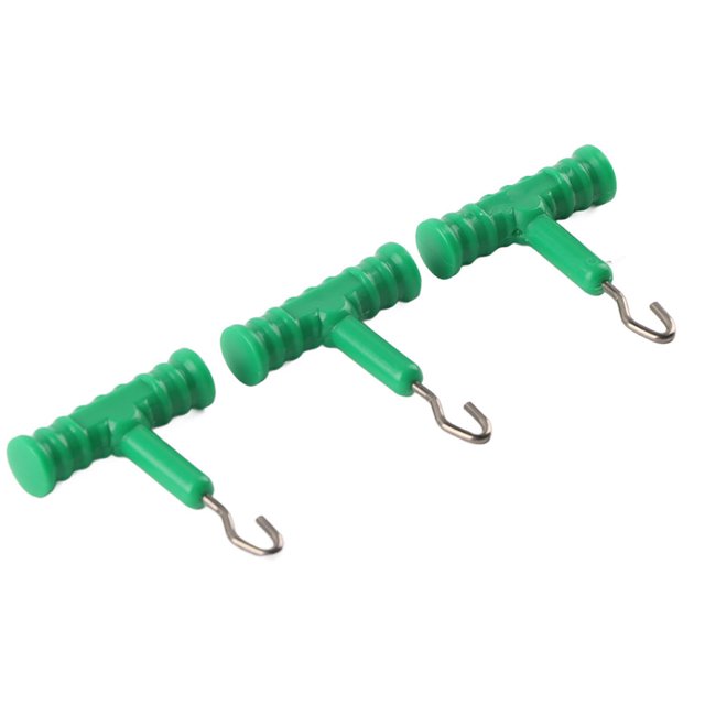Fishing Baiting Rig Tool Fishing Knot Puller Knot Rig Puller 3 Pieces Knot Rig Puller Knot Tester Tightener For Carp Fishinggreen