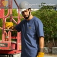 thumbnail image 3 of Kecols Men's Loose Fit Thick Work T-Shirts Soft Short Sleeve Pocket Tee(Tall & Regular)(Bluestone,L), 3 of 6