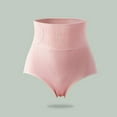thumbnail image 4 of BLTIBY High Waisted Panties for Women Solid Color Postpartum Waist Shaping Tummy Control Hip Lifting Lace Briefs Fashion Comfortable Pink M, 4 of 4