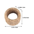 thumbnail image 3 of 6 Pcs Twine Napkin Rings Decor Napkin Holder Rope Napkin Ring Vacation Wedding R Party Napkin Clasp, 3 of 6