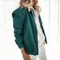 thumbnail image 4 of Vedolay Womens Tops Long Sleeve Loose Cardigan Cover Up Ladies Cardigan Green,2XL, 4 of 5