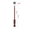 thumbnail image 1 of 75mm H1.5-H6 Alloy Steel Magnetic Hex Head Screwdriver Bits Screw Driver Tools, 1 of 6