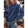 thumbnail image 3 of Jersey Dokotoo para mujer, cuello redondo, cuello redondo, manga acampanada, talla S, 3 of 6