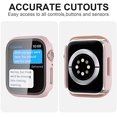thumbnail image 3 of 2 Pack Case with Tempered Glass Screen Protector for Apple Watch SE(2023) Series 6/5/4/SE 40mm JZK Slim Guard Bumper Full Coverage Hard PC Protective Cover HD Ultra-Thin Cover for iWatch, 3 of 7