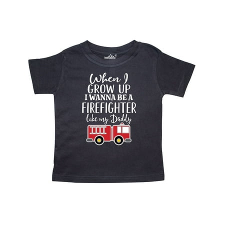 

Inktastic Future Firefighter Like Daddy Gift Toddler Boy Girl T-Shirt