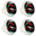 thumbnail image 2 of 4 Pcs Red Green Koi Fish Knobs for Kitchen Cabinet Cupboard Dresser Bookcase Drawer Pulls Handles Round Home Decor, 2 of 8