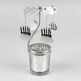 thumbnail image 4 of Spinning Tea Light Candle Holder Candle Tray Rotating Candlestick for Festive Wedding Cake, 4 of 9