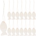 thumbnail image 1 of Miangastore 32 Pcs Tranches de Bois Vierges pour Bricolage, Tranches de Poisson à Découper, 1 of 8