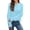 Blue, variant on Vedolay Cropped Sweater Sweaters for Women Trendy Long Sleeve Loose Fit Tops 2023,Red L