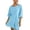 Blue, variant on HXWCHs Wedding Guest Jumpsuits for Women, Women's Casual Loose Fit Short Sleeve Romper Jumpsuit Dress Featuring Convenient Side Pockets M Black