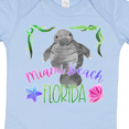 thumbnail image 4 of Inktastic Miami Beach Florida Cute Swimming Manatee Boys or Girls Baby Bodysuit, 4 of 5