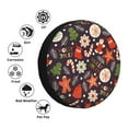 thumbnail image 4 of Sikiie Winter Holiday Christmas PVC Leather Spare Tire Wheel Cover Spare Tire Cover, for Car Truck SUV Camper Trailer Universal Fit(14-17in)-14 inch, 4 of 6