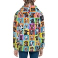 thumbnail image 4 of Kll Unisex Kids Boys Girls Hooded Pocket Pullover Hoodies-Cute Dogs Collage, 4 of 9