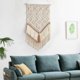 thumbnail image 5 of Chic Macrame Tapiz de pared Boho Cuerda tejida Colgante Vertical Tapiz colgante Arte de pared para telón de fondo, Oficina en hogar, D Macarena Tapiz para colgar en la pared, 5 of 7