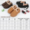 thumbnail image 7 of ​FUPPIA Boy's Slippers Boys Moccasin Slippers Memory Foam Indoor Outdoor House Shoes Black Big Kid 4, 7 of 7