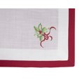 thumbnail image 4 of Embroidered Holly Christmas Tree Double-Layer Holiday Decorative Placemat (Red+White Placemat 13"x19"-Set of 4), 4 of 4