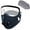 A006- Navy, variant on Dust Mask with 10 Extra Filters, Reusable Carbon Filter Dust Mask with Eye Protection for Adults, Construction Work Woodworking Mowing Outdoor Activity Gift, Durable Burgundy Face