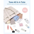 thumbnail image 7 of Puffer Tote Bag for Women, Nurses - Multi-Pocket Lightweight Bag for Work - Quilted Handbag for Travel and Gym, 7 of 7