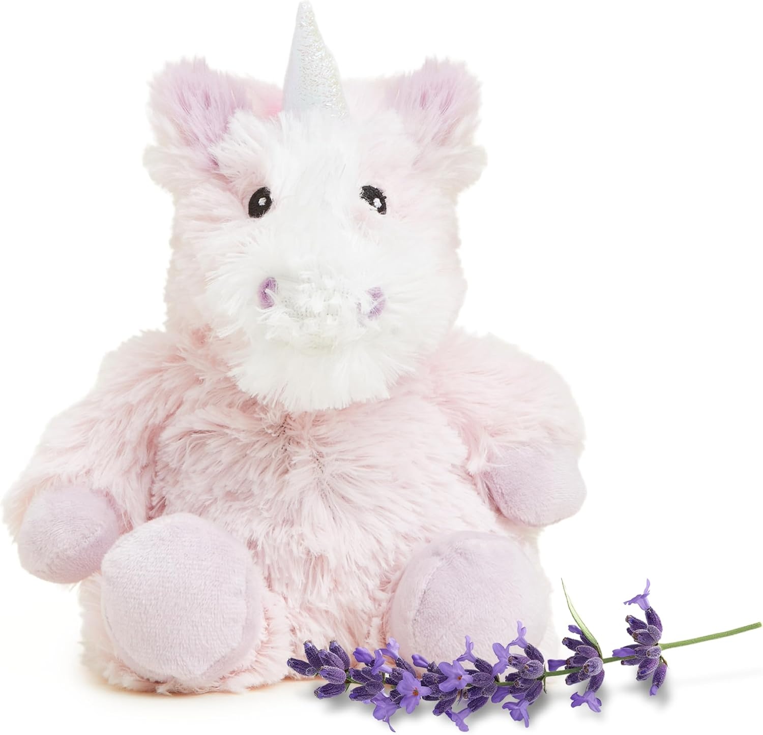 Warmies 13-Inch White Unicorn Heated Plush Toy photo 1