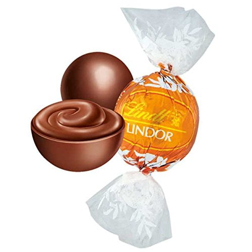 Lindt Lindor Orange Milk Chocolate Truffles, Chocolate Balls With