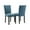 Blue, variant on GarveeHome Dining Chairs Set of 6 Upholstered Parsons Diner Room Chair Sets Fabric Kitchen Chairs with Nailhead Trim/Sturdy Wood Legs and Padded Cushion Modern Living Room Chairs, Dark Grey