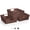 Chocolate, variant on Large Woven Storage Baskets – Mesh Hand-Woven Baskets for Organizing, Fabric Storage Bins for Linen Closet Organizer, Storage Baskets for Shelves and Home Organization