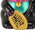 thumbnail image 4 of M Buder 4 Inch Solar Powered Feng Shui Lucky Fortune Cat with Waving Arm for Wealth and Good Luck Cute Desk Decor Figurine in Black (10.2 cm), 4 of 4