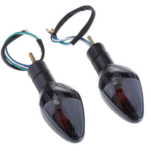 1 Par Luz De Señal lámpara De Luces Indicadoras De Señal De Para 600RR 07-11 1000RR 08 Lente de humo Yotijar Luz de señal de giro de motocicleta