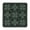 Midnight Sage, variant on Coaster Four Leaf Clover Pattern