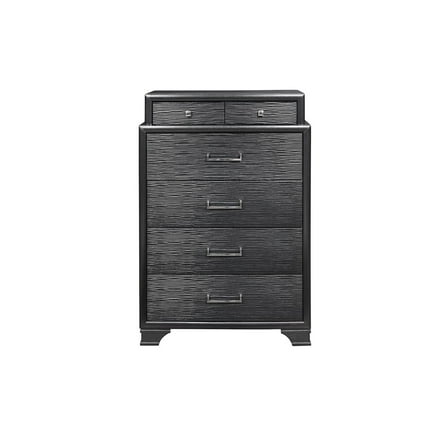 Global Furniture USA Transitional Glam Jordyn Grey Chest, Grey