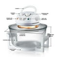 thumbnail image 3 of NutriChef Halogène 13 Quart Four Friteuse à Air Chaud/cuiseur à Convection Infrarouge (4 Paquets), 3 of 7