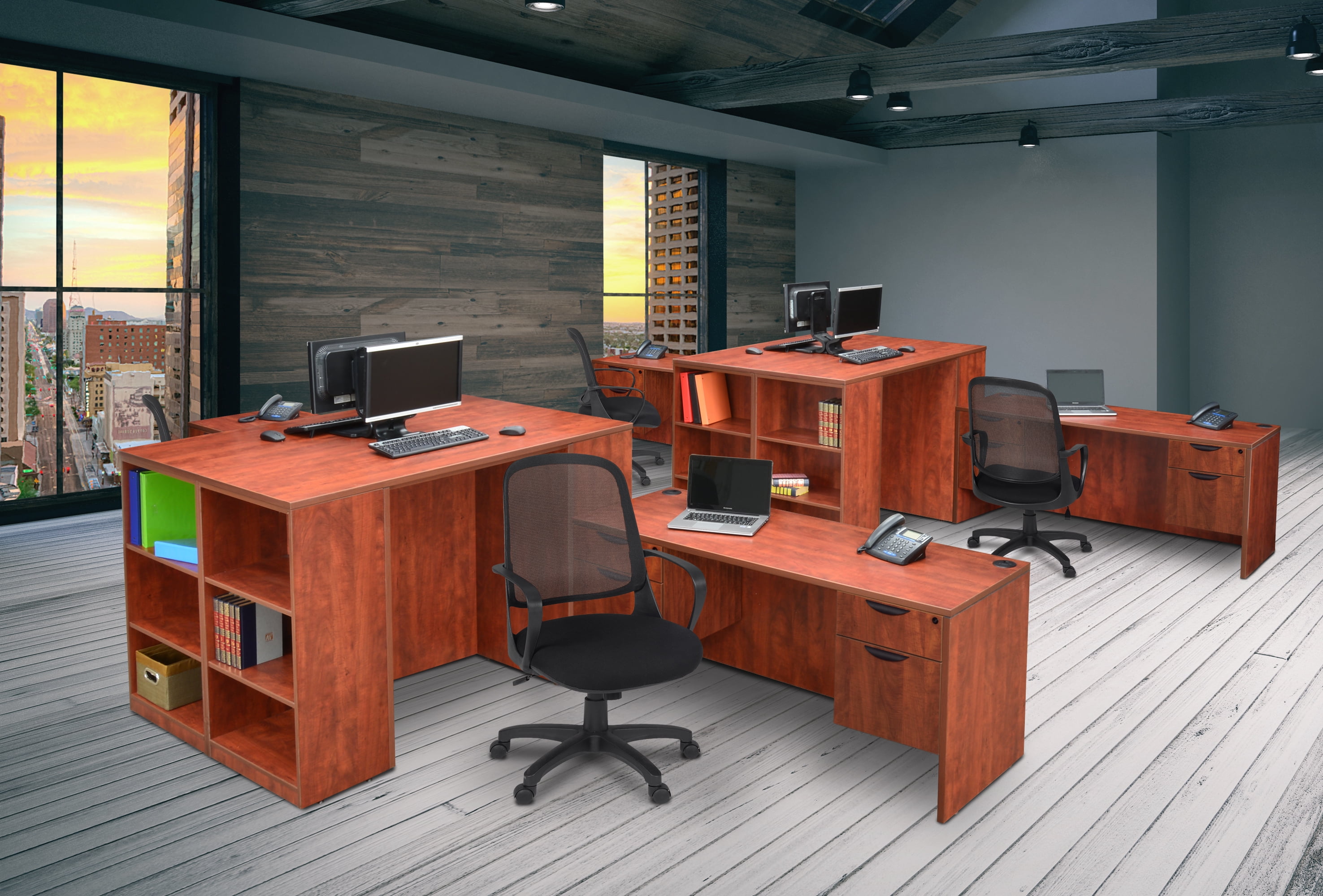 Regency Legacy Laminate Desk Shell in Cherry