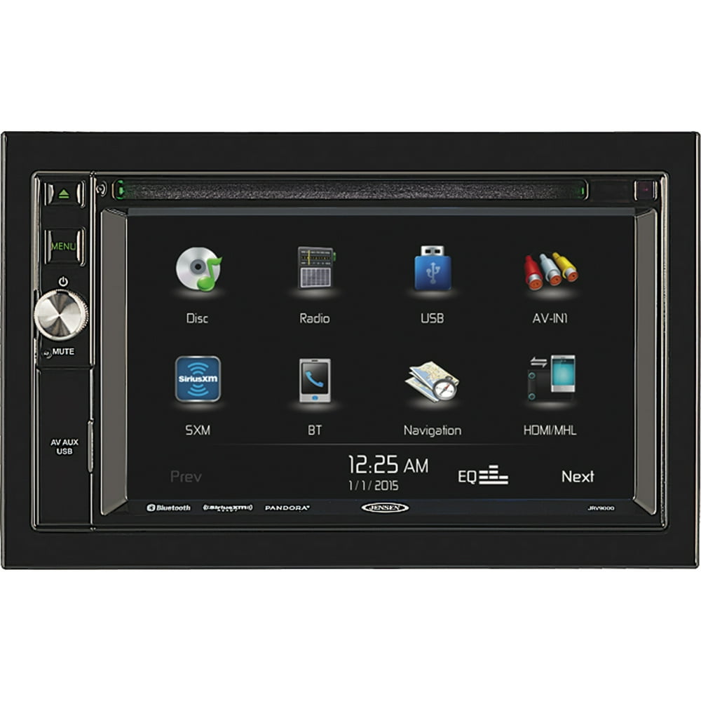 JENSEN JRV9000R JRV9000 R 2.0 Double DIN 6.2" Touchscreen Navigation