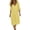 Solid, variant on DailyTrove Women's V-Neck 3/4 Sleeve Linen Blend Nightgown, Soft & Comfortable Sleepwear