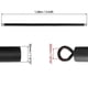 thumbnail image 5 of Resistance Band Bar Pilates Bar Home Gym Fitness Workout Bar 108CM, 5 of 5