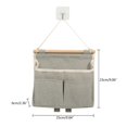 thumbnail image 5 of SDFGTstore Wall Mounted Storage Bag Convenient Wall Hanging Bag Hanging Organizer for Dorms, 5 of 17