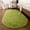 Grass Green, variant on Cute Oval Plush Shag Rug 2.6' x 5.3', Soft Fluffy Area Carpet for Girls Bedroom Kids Nursery Dorm Living Room