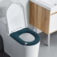 thumbnail image 4 of Thickened Toilet Seat Cover Winter Warm Washable Knitted Universal Fit Bathroom Comfort Essential​(Dark Green), 4 of 9