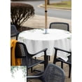 thumbnail image 6 of Square Outdoor Tablecloth with Umbrella Hole Green Eucalyptus Leaves Outside Table Cloth Waterproof Patio Table Cover Summer Botanical Vines Plants Zipper Tablecloths for Picnic Camping 60x60 Inch, 6 of 8