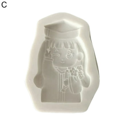 

Lomubue Fondant Mold Student Pattern DIY Silicone Graduation Ceremony Candy Mold for Party