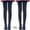 Navy, variant on 2 Pack Women's Opaque Pantyhose Tights Soft High Waisted Dance Ballet Stockings Baselayer Footed Leggings for Girls
