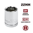 thumbnail image 2 of Powerbuilt 1/2 in. Drive x 22mm 6 Point Socket - 940099, 2 of 5