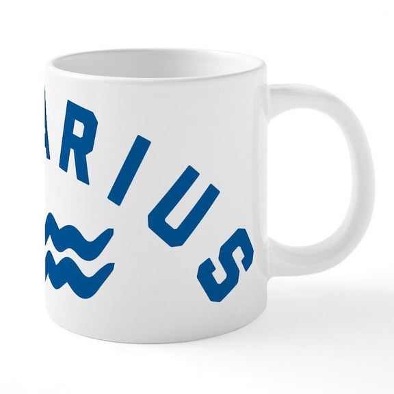 CafePress - Aquarius - 20 Oz White Ceramic Mega Mug