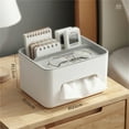 thumbnail image 3 of Home Organization, Multifunction Rectangular Tissue Holders Cover Case Facial Tissue Paper Box Napkins Dispenser Container Stylish Remote Control Desk Storage, Family Gifts, 3 of 9