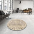 thumbnail image 4 of Ahgly Company Machine Washable Indoor Rectangle Traditional Deep Peach Orange Area Rugs, 3' x 5', 4 of 7