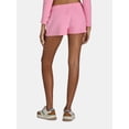 thumbnail image 3 of No Boundaries Brushed Knit Waffle Sleep Shorts, 2.5" Inseam, Women's and Women's Plus, 3 of 5