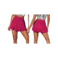 thumbnail image 3 of Womens Sparkly Sequin Shorts Glittery Skort Party Wear Disco Shiny Metallic Skirt Shorts Rose Red XL, 3 of 7