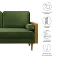 thumbnail image 2 of Modway Kellan Performance Velvet Loveseat, 2 of 9